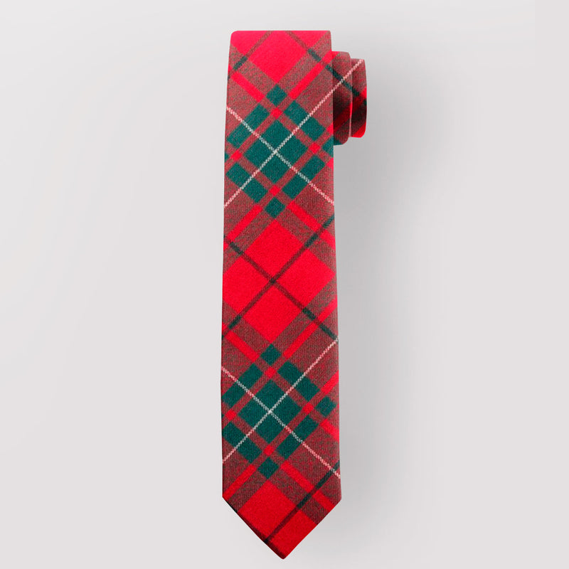 Pure Wool Tie in MacAulay Red Modern Tartan