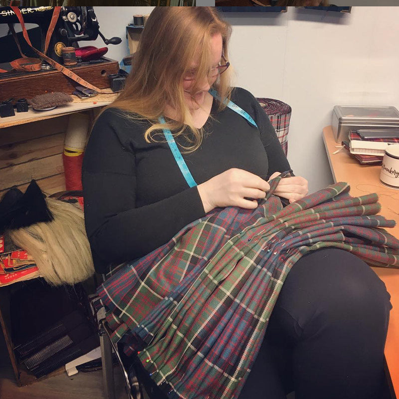 MacDonald of Clanranald Muted  Heavyweight Hand Stitched Kilt