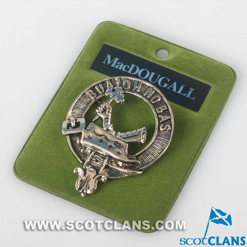 MacDougall Clan Crest Badge in Pewter