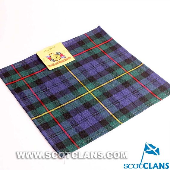 Wool Tartan Pocket Square in MacEwan Modern Tartan