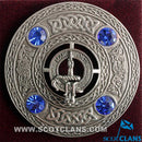 MacKay Clan Crest Pewter Plaid Brooch