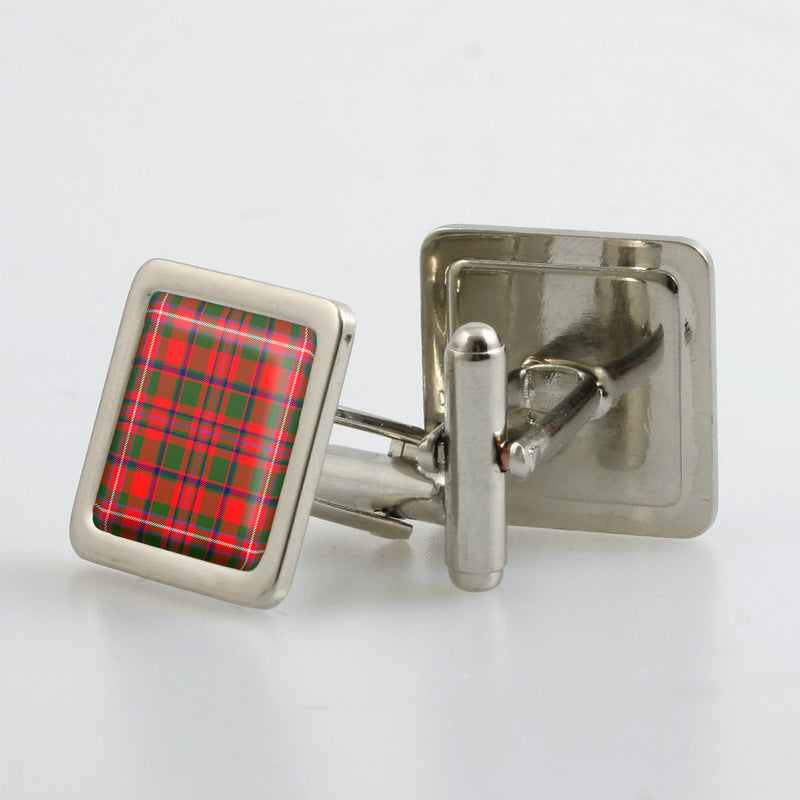 MacKinnon Modern Tartan Cufflinks - Choose Your Shape.