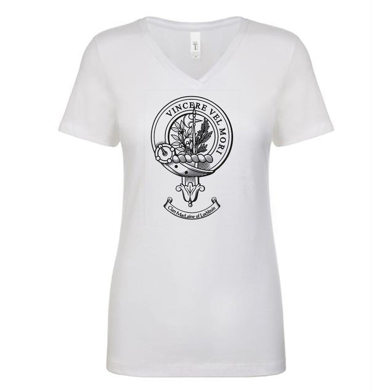 MacLaine of Lochbuie Clan Crest Ladies Ouline T-Shirt