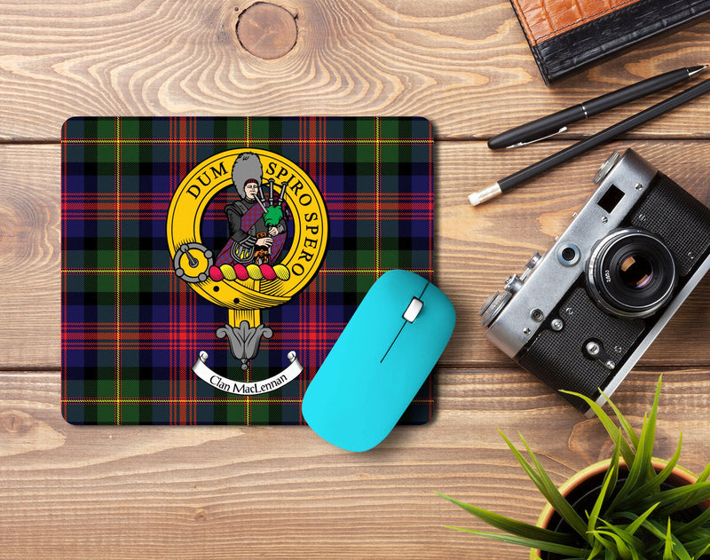 MacLennan Clan Crest Mouse Pad