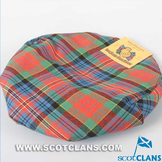 Pure Wool Golf Cap in MacPherson Ancient Tartan