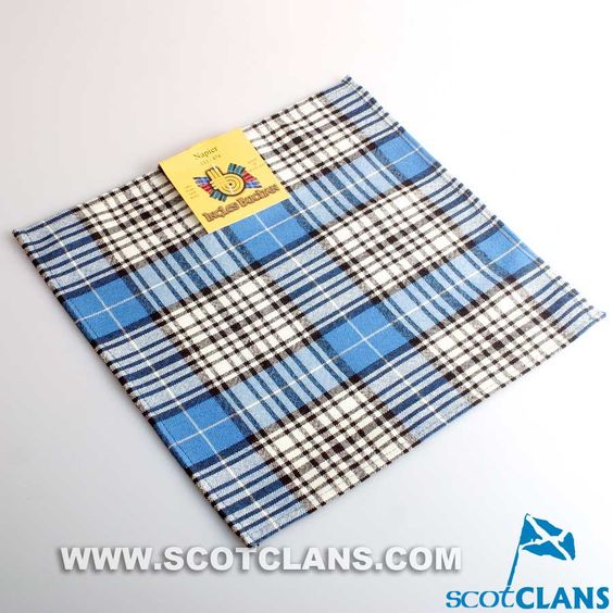 Pocket Square in Napier Ancient Tartan