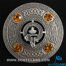 Pringle Clan Crest Pewter Plaid Brooch
