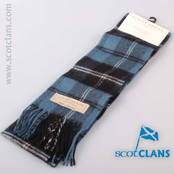 Lambswool Scarf in Ramsay Blue Ancient Tartan