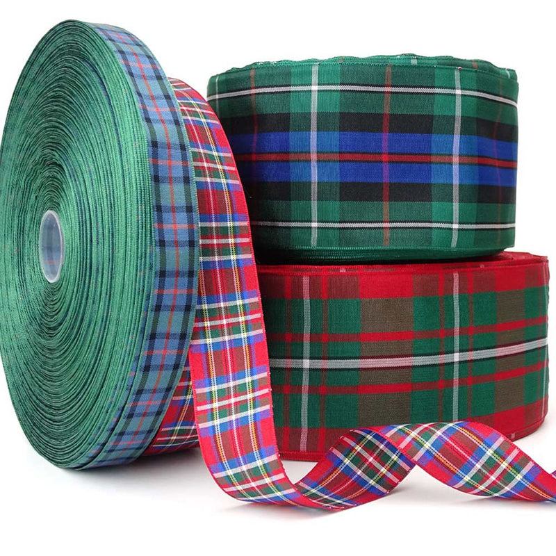 Polyester Tartan Ribbon Rolls - Range of widths