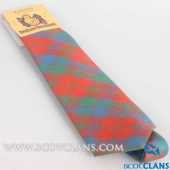 Pure Wool Tie in Robertson Ancient Tartan