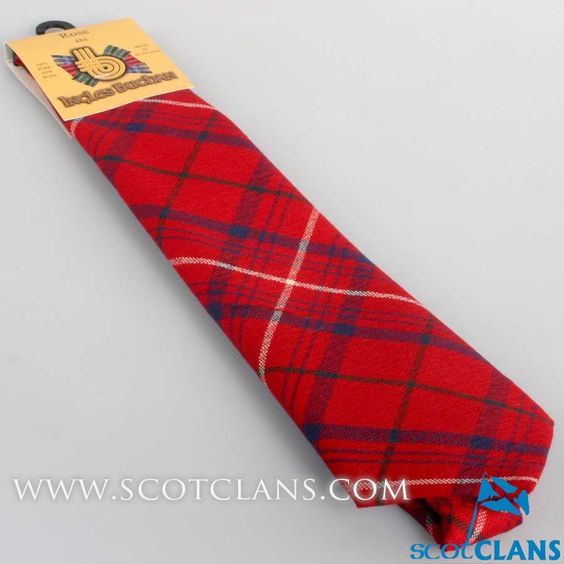 Pure Wool Tie in Rose Red Modern Tartan