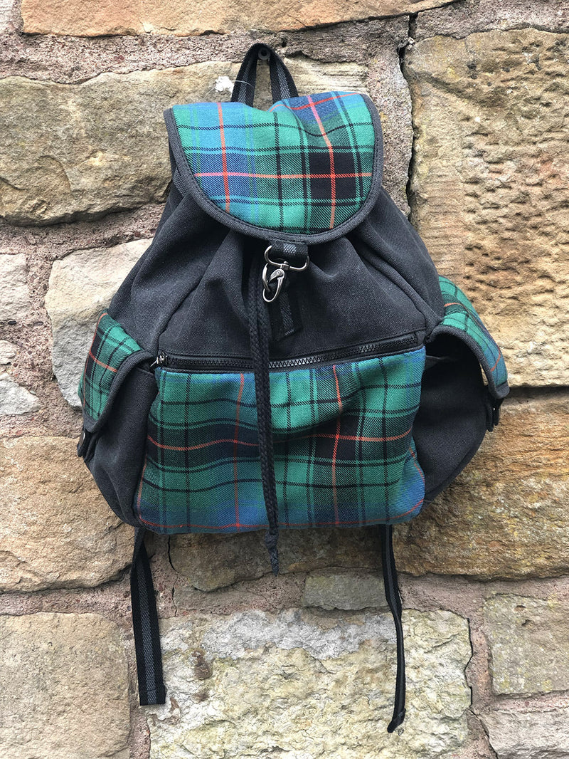 Tartan and Canvas Rucsac - Pick your tartan