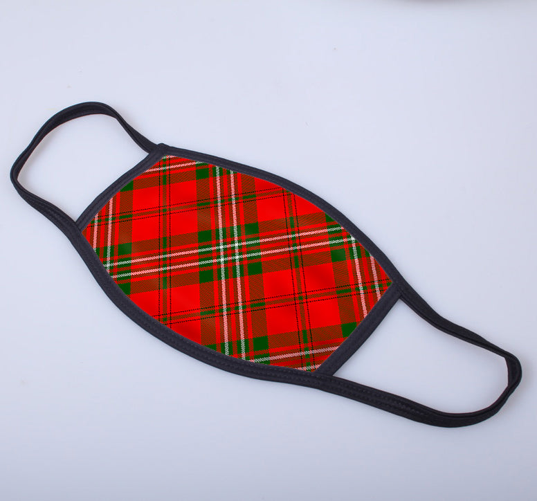 Scott Modern Tartan Printed Face Mask