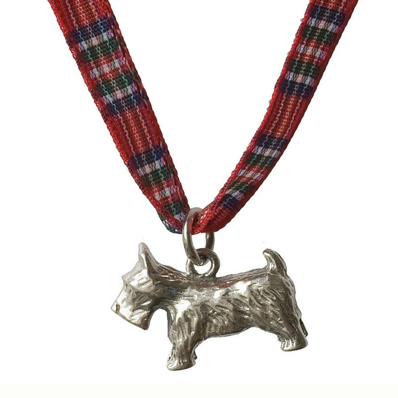 Silver Scotty Childrens Necklace - from The Teeny Tartan Twist Range