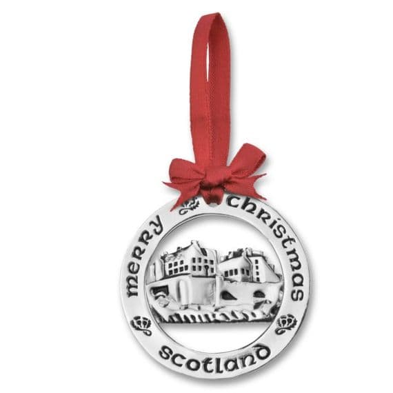 Silver Plated Christmas Decoration Edinburgh Castle