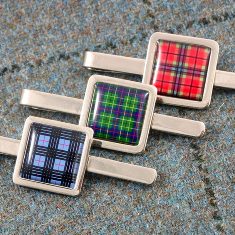 Tartan Square Tie Slide