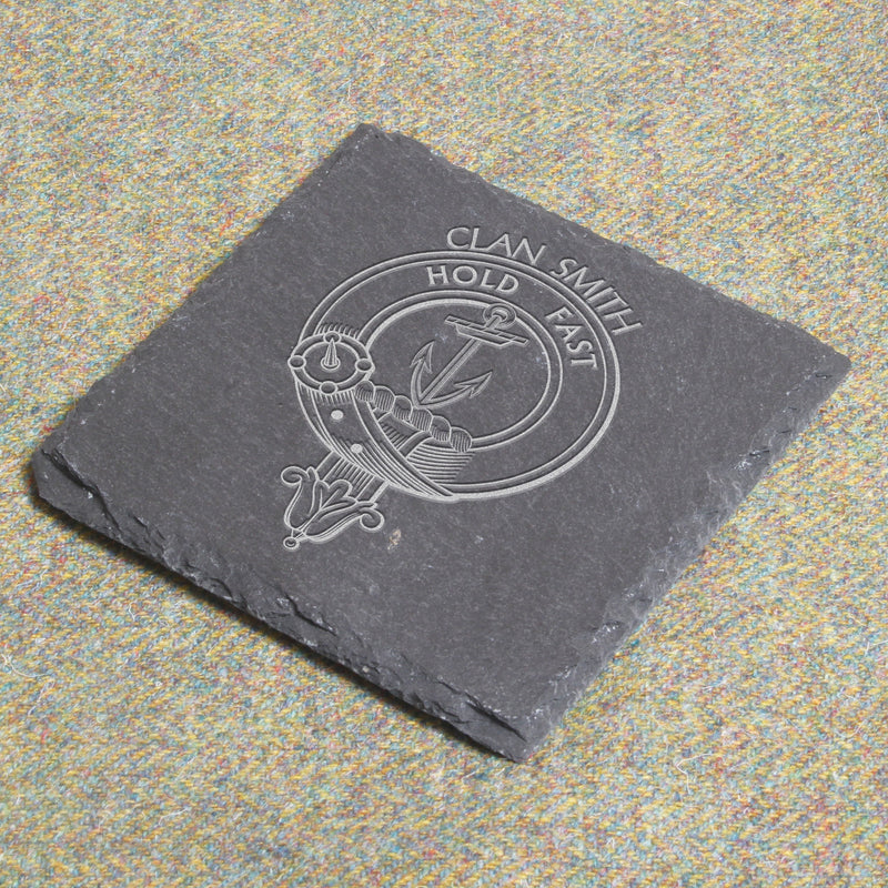 Smith Clan Crest Slate Coaster