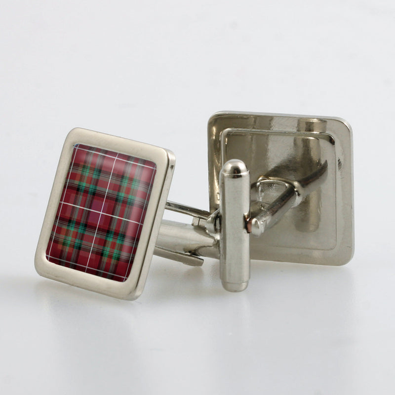 Stuart of Bute Tartan Cufflinks - Choose Your Shape.