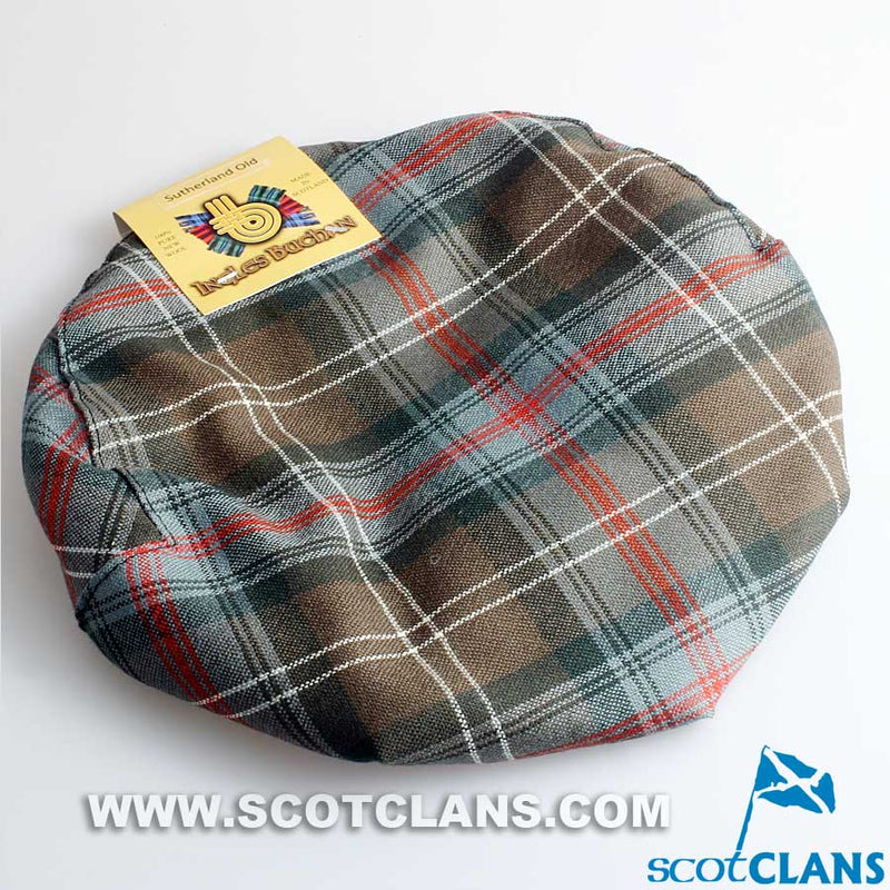 Pure Wool Golf Cap in Sutherland Old Weathered Tartan