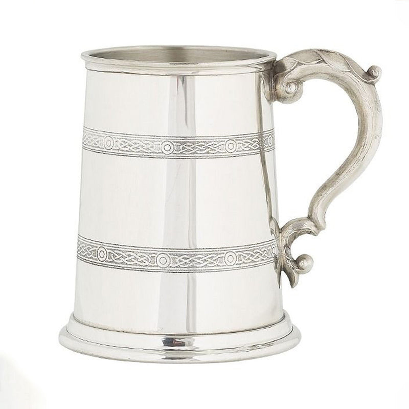 Celtic Pint Pewter Tankard