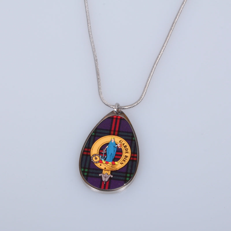 Clan Crest Teardrop Pendant