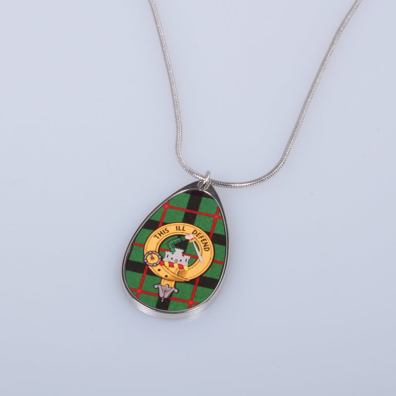 Clan Crest Teardrop Pendant