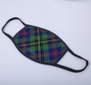 Wood Tartan Printed Face Mask